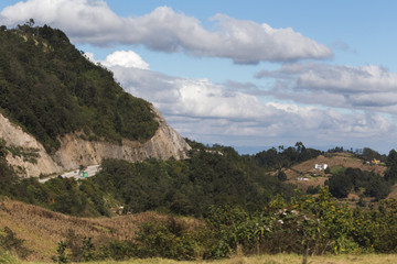 Fototapeta na wymiar Clouds Over Guatemalan Countryside
