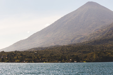 Mountain over Lake Atitlan, Guatemala