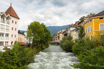 Fototapeta na wymiar Bruneck town in Italy