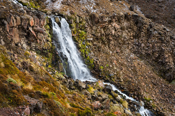 Beautiful waterfall near Oturere Hut
