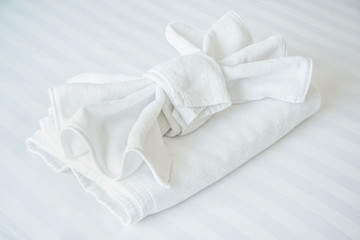 Fototapeta na wymiar simple white towel