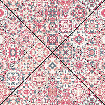 Square scraps in oriental style.