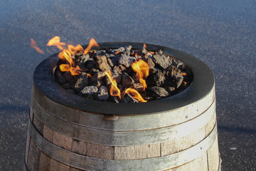Feuerfass für Terrasse und Garten