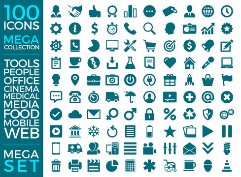 Set Of Icons, Quality Icon Collection Vector Design Eps 10