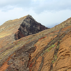 Felsmassiv am Ponta de São Lourenço auf Madeira
