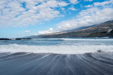 Obraz premium Teneriffe black beach