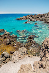 Przepiękna skalista zatoczka w Playa de San Juan na Teneryfie
 - obrazy, fototapety, plakaty