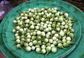 green eggplants