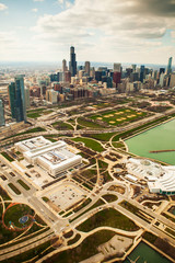 Aerial view of Chicago, Illinois