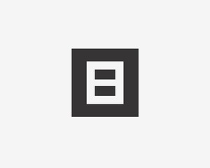 B Block logo . Vector logo template. Design elements.