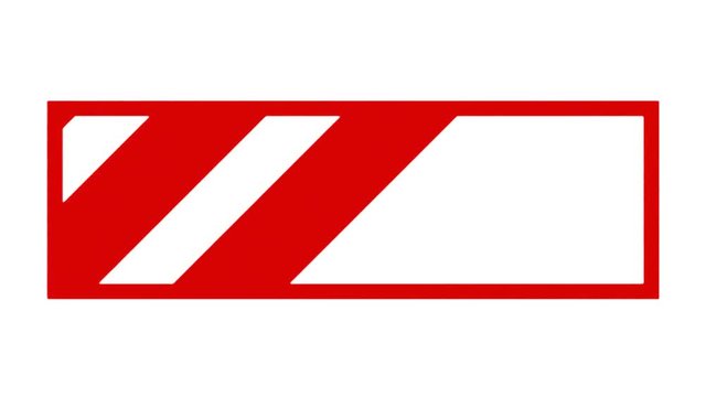 A loader animation: a plain cycling horizontal bar (barbershop sign). Use: fake mock video buffering / loading. White background.
