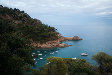Naklejka premium Tossa de Mar, Catalonia, Spain, Costa Brava