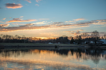 Sunset over Braddock Lake