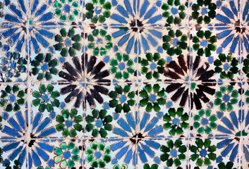 Vintage azulejos (ancient tiles) from Palacio da Vila de Sintra, Pertugal