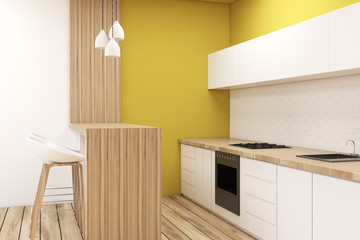 Kitchen in a studio apartment