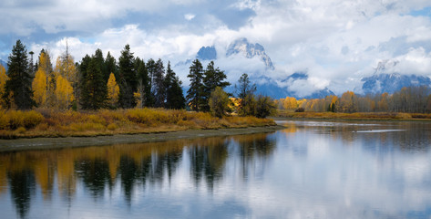 Obraz premium Grand Teton National Park, panoramic image