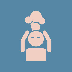 man with headache, head illness