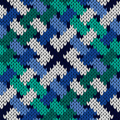 Interlacing knitting seamless pattern