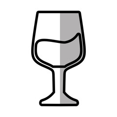 glass cup drink outline vector illustration eps 10
