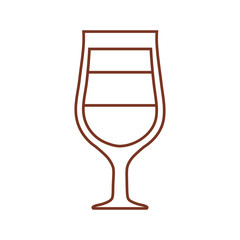 glass cup coffee drink liquor vector illustration eps 10