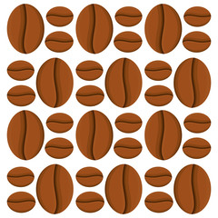 coffee bean caffeine seamless pattern vector illustration eps 10