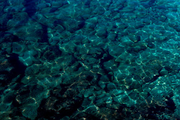 Water ocean background. Texture of water. clear light blue water. Natural water