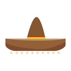 colorful traditional mexican hat design vector illustration