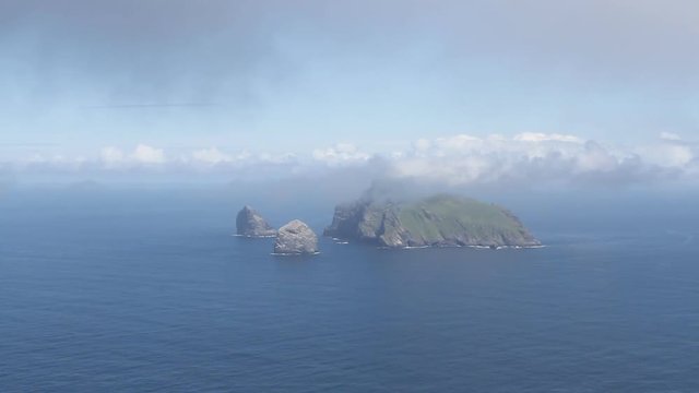 Timelapse of Isle of Soay viewed from Hirta St Kilda Scotland
