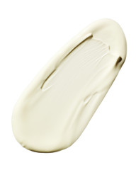 Cosmetic cream in abstract shape on background