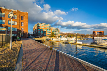 The Waterfront Promenade, in Canton, Baltimore, Maryland.