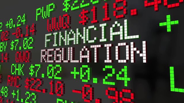 Financial Regulation Government Control Oversight Stock Market 3d Animation