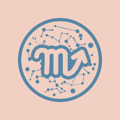 flat icon Zodiac signs Scorpio