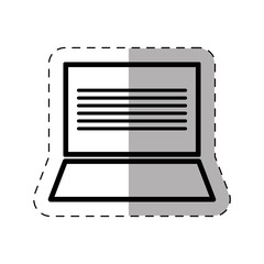 laptop school thin line vector illustration eps 10