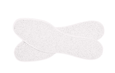 Pair of shoe insoles isolated