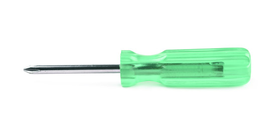 Tiny crosshead screwdriver isolated