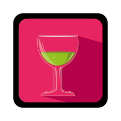 wine cup isolated icon vector illustration design
