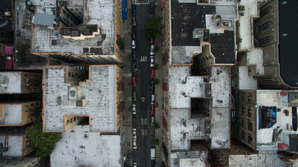 Fototapeta na wymiar New York City upper Manhattan Aerial views