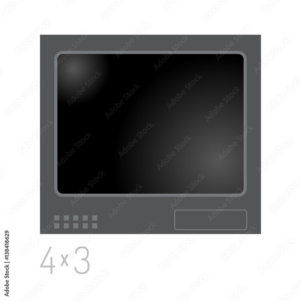 Poster tv screen lcd monitor template electronic device technology digital size diagonal display and video 