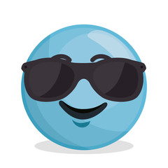 face emoticon character icon vector illustration design