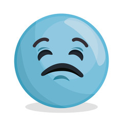 face emoticon character icon vector illustration design