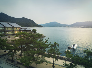 View of bay from Miyajima morning