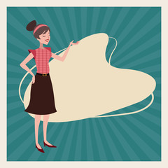 mother mom woman family vintage background vector illustration eps 10