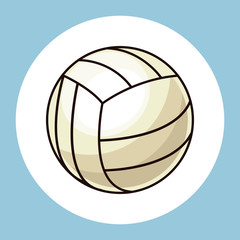 volleyball ball equipment icon vector illustration eps 10