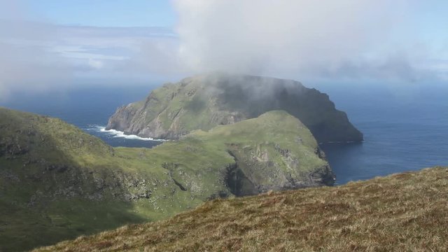 Isle of Soay viewed from Hirta St Kilda Scotland