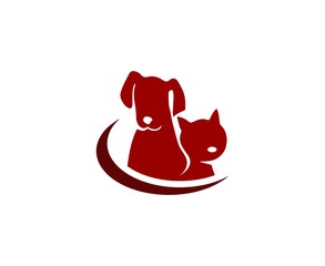 Dog cat logo