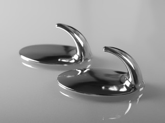 Metal adhesive hooks