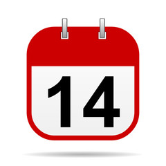 14 calendar icon