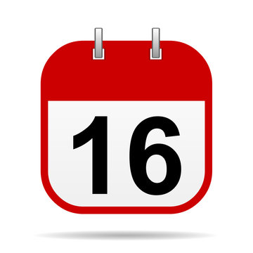 16 calendar icon