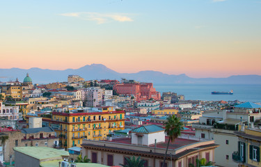 Naples at dusk, Italy