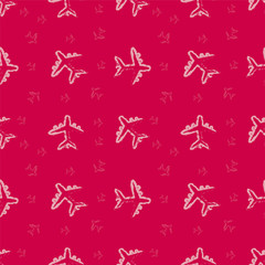 seamless pattern with airplanes.vector illustration.